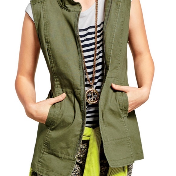 CAbi Jackets & Blazers - CAbi Zip Front Long Explorer Utility Vest Jacket